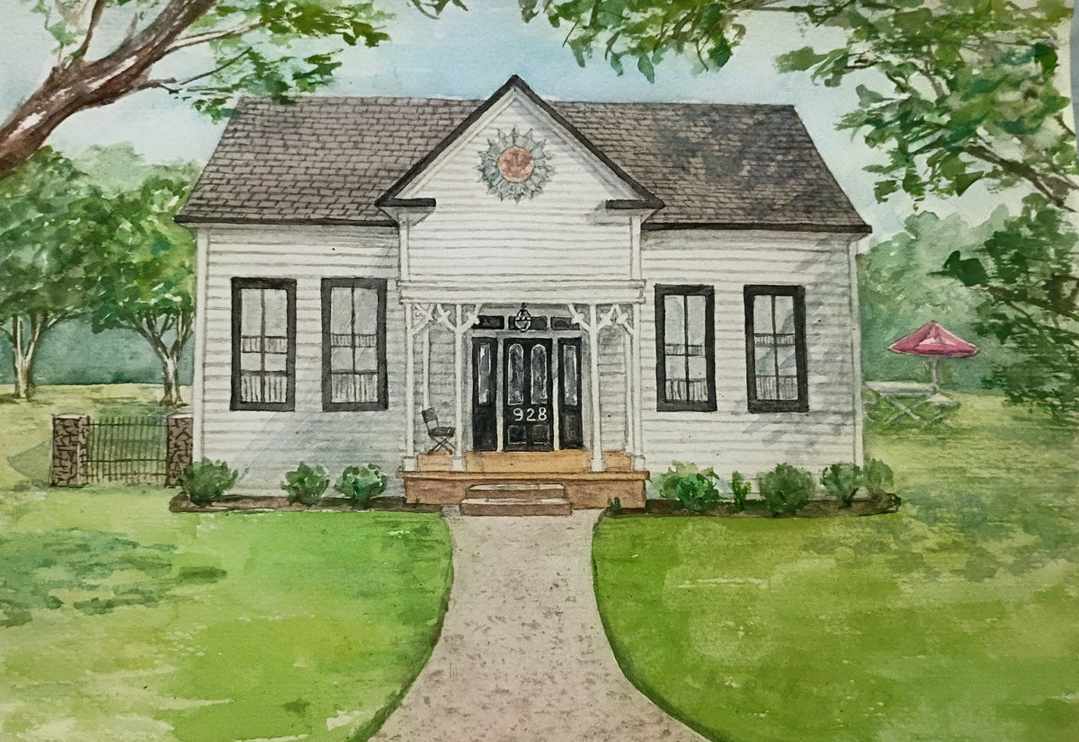 Watercolor House Portraits