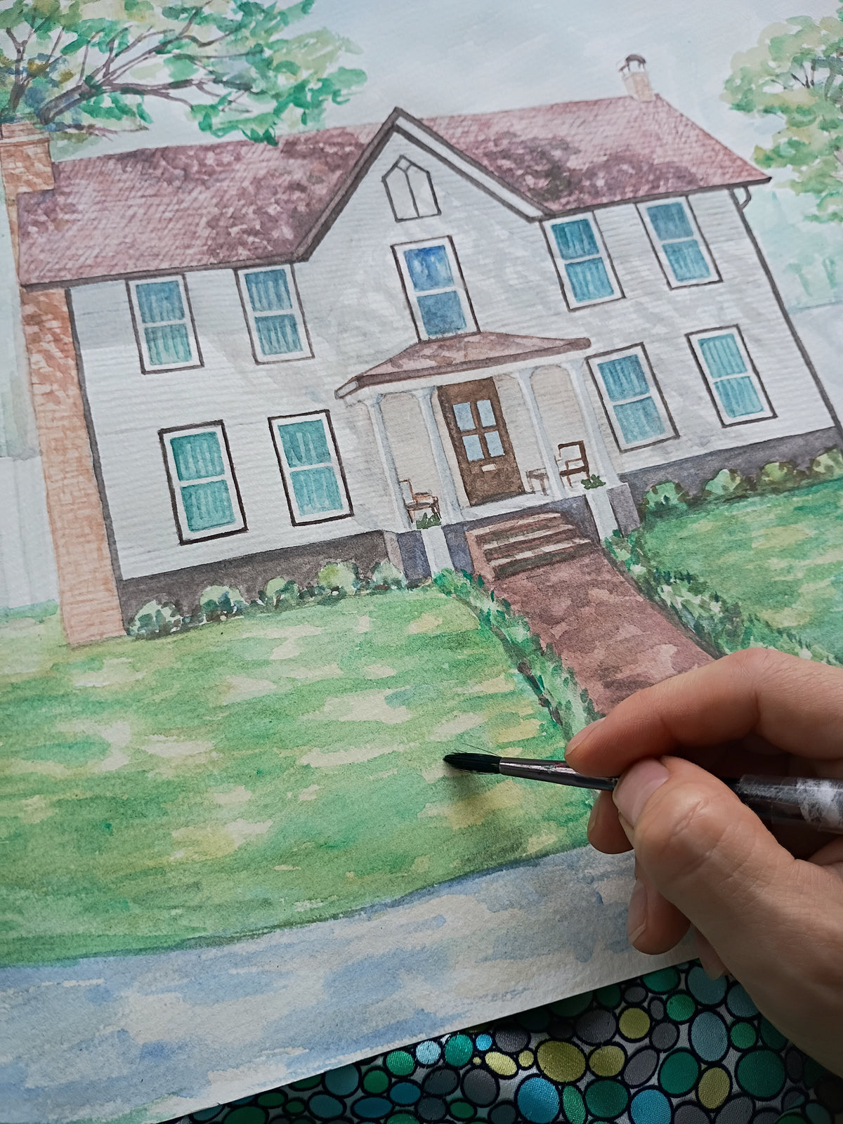 Watercolor House Portraits